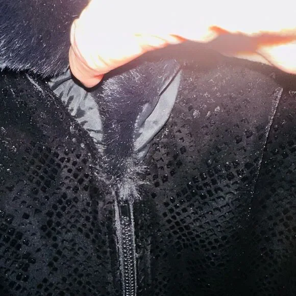 Jacket Special Occasion STUNNING Faux Fur cuffs and collar. Vintage - Picture 4 of 6